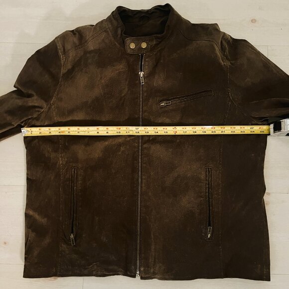 Street Legal Chocolate Brown Men's Suede Jacket Size XL - Picture 9 of 10
